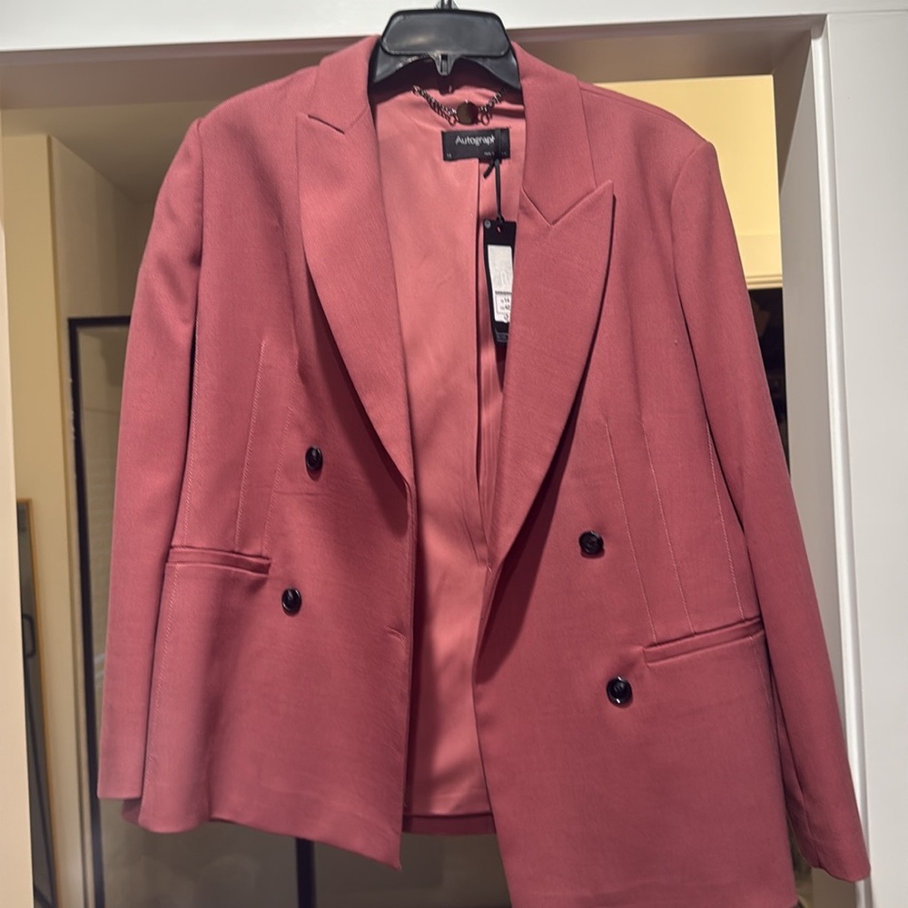 RARE M&S Pink Suit Blazer ASO Kate Middleton - Picture 2 of 4